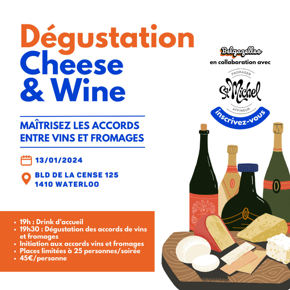 13/01 - Dégustation Cheese & Wine